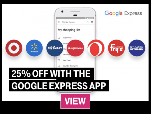 25% Off Google Express T-Mobile Tuesdays